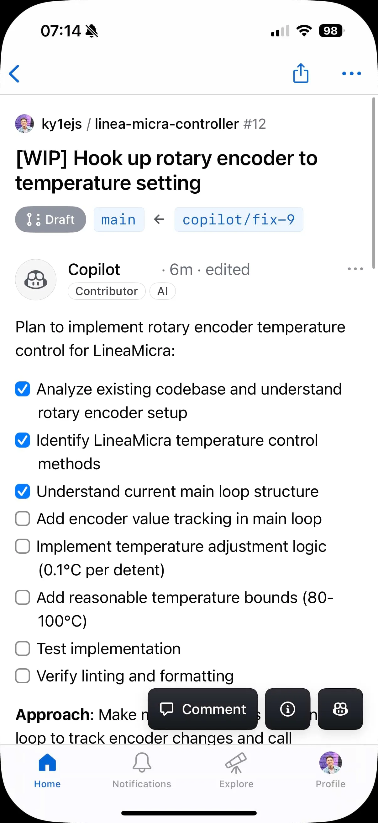 Screenshot of creating a second GitHub Issue for Copilot Coding Agent to handle