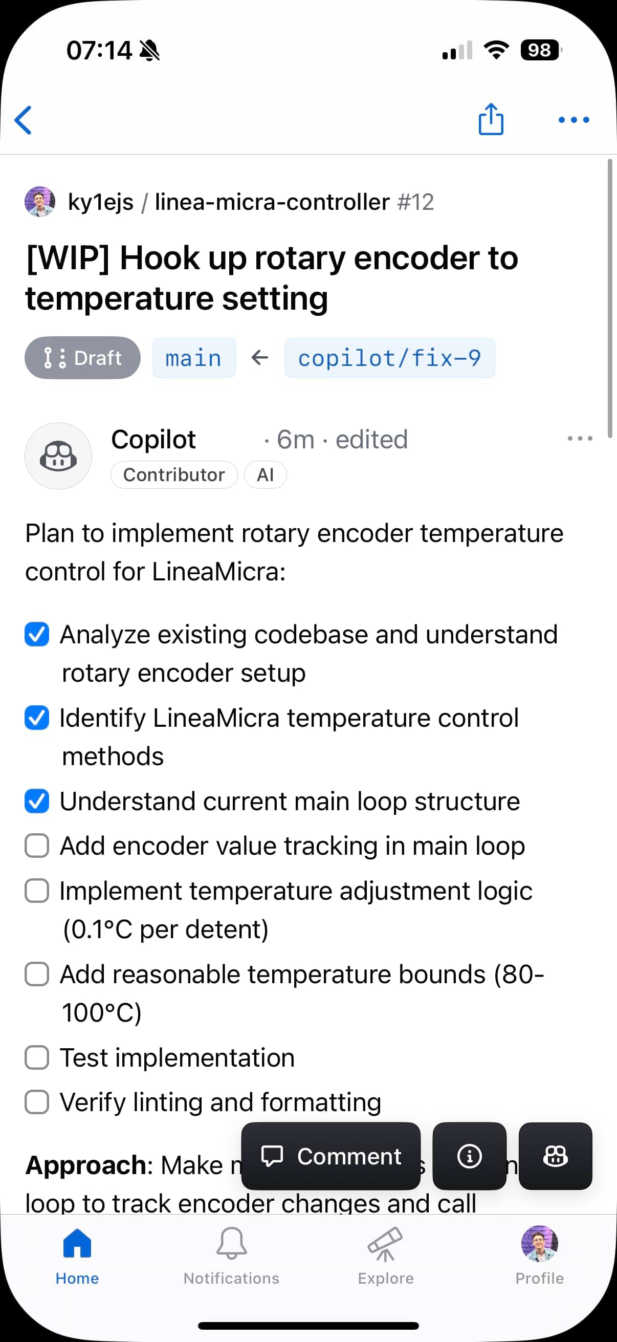 Screenshot of creating a second GitHub Issue for Copilot Coding Agent to handle